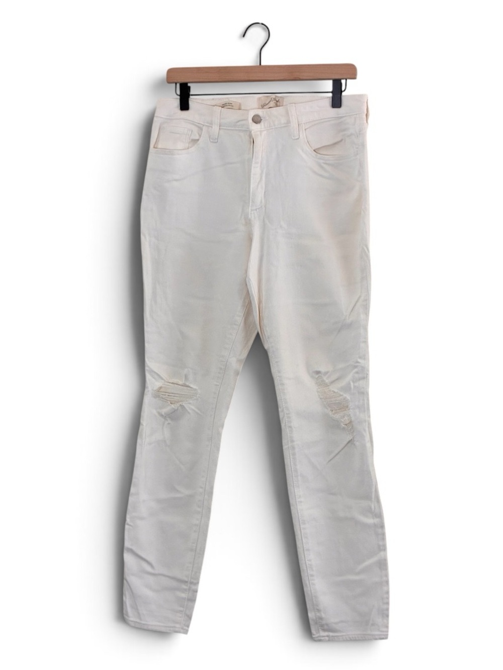 Universal Thread | High rise skinny distressed denim white jeans size 10/30